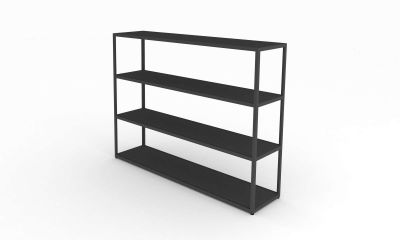 New Order niedriges Regal horizontal offen 200 cm breit Hay Hohes Regal aus Kunststoff